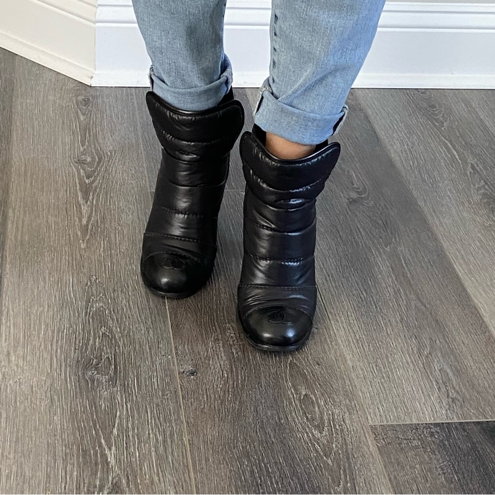 Chanel Puffer Ankle Boots -